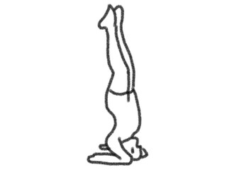 silhouette of a person yoga pose