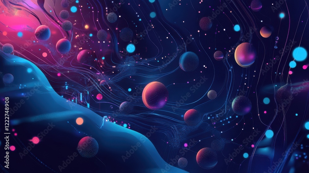 Poster data analytics abstract concept vector illustration set. data driven business model, information ini