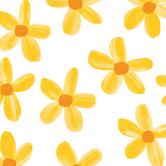 Obraz premium Flowers and leaves in pictures illustrator2D
