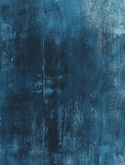 Deep blue textured abstract art; grunge canvas background.