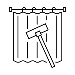 Curtain Cleaning – Curtain Rod Representing Specialized Fabric Cleaning Services