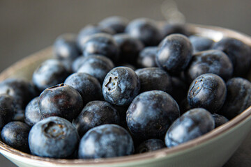 blueberry ripe juicy berries natural product snack fresh tasty food dish gourmet food background on the table rustic food top view copy space keto and paleo diet Vegetarian and vegan food