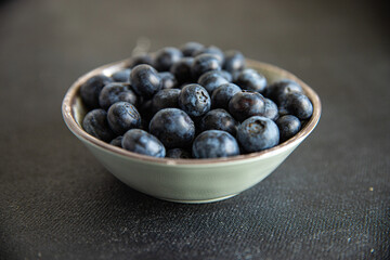 blueberry ripe juicy berries natural product snack fresh tasty food dish gourmet food background on the table rustic food top view copy space keto and paleo diet Vegetarian and vegan food