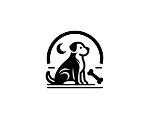 Dog Logo design template. Vector illustration.