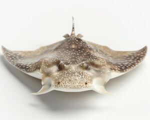 Obraz premium Stingray displayed in stunning photorealistic detail against a pure white background