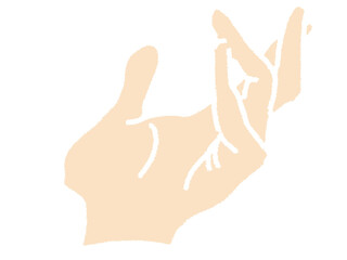 Obraz premium hand in the form of a person