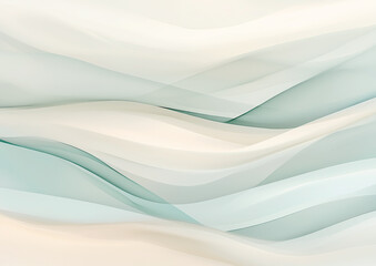 Obraz premium Soft Abstract Waves in Pastel Tones