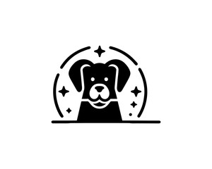 Dog Logo design template. Vector illustration.