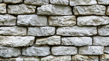 Obraz premium A close-up of a textured stone wall with deep grooves and uneven patterns