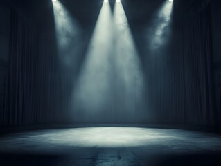 stage with spotlight