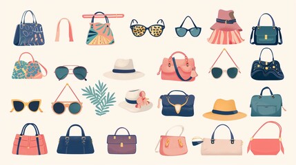 Chic Collection of Women's Accessories - Bags, Hats, Glasses