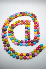 Obraz premium @ – a script character used mainly in e-mail addresses and as an identifier 