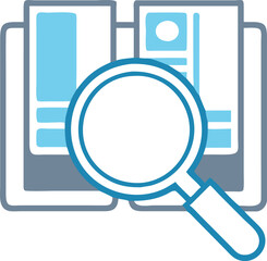 Vector Illustration of Knowledge Search Icon