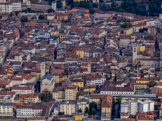 Obraz premium Trento Aerial View from Sardagna cable car