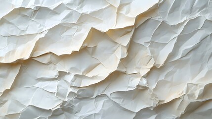Obraz premium A background of crumpled paper with visible folds and shadows.