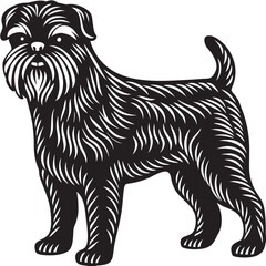 Affenpinscher Dog Silhouette Art