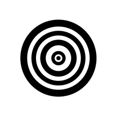 Black and white concentric circles creating visual harmony, abstract art