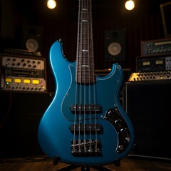 electric guitar on black