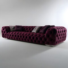 Fototapeta premium leather sofa with red leather