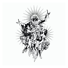 black and white background