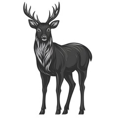 Obraz premium deer vector illustration