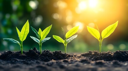 sprout in the ground