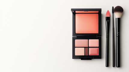 Enhance your beauty routine with premium makeup essentials: blush palette and professional brushes for flawless application every time.