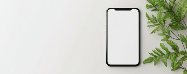Mockup / template. Smartphone with blank screens for your design isolated on white background.