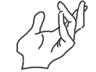 hand in the form of a person