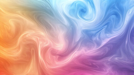 Obraz premium Dreamy Pastel Swirl Background Blending Soft Colors and Shapes