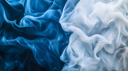 Obraz premium Dynamic Interplay of Blue and White Abstract Backgrounds