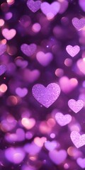 pink hearts background