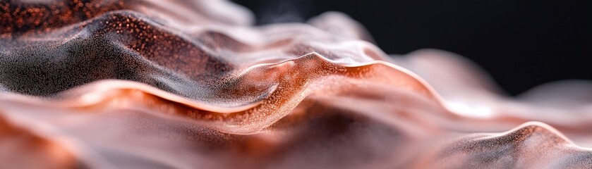Fototapeta premium This abstract artwork features flowing veins in fiery orange and red hues, glowing against a dark gradient background. The energetic forms create a bold visual experience perfect for overlays
