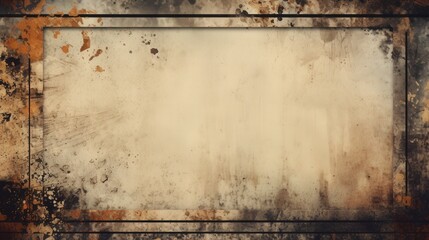 Vintage Film-Inspired Art Frame with Old Aesthetic Background and Texture for Creative Projects and Nostalgic Designs