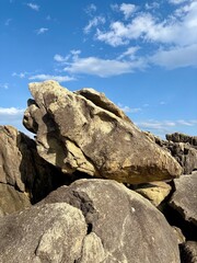 rocks and sky