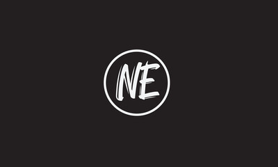 NE, EN , E , N , Abstract Letters Logo Monogram	