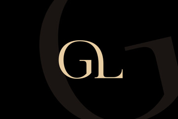 GL or LG letter logo icon design. Classic style luxury initials monogram. © arbuzu