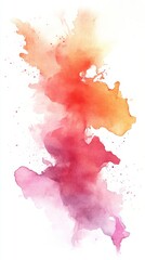 Stunning Watercolor Abstract Art with Vibrant Colors. A Breathtaking Gradient of Pink, Red, and Orange. A Perfect Visual for Graphic Design, Backgrounds, and More.