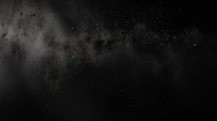 Fototapeta premium Abstract Black Background with Dust and Texture Creating a Mysterious Atmosphere for Artistic or Creative Projects