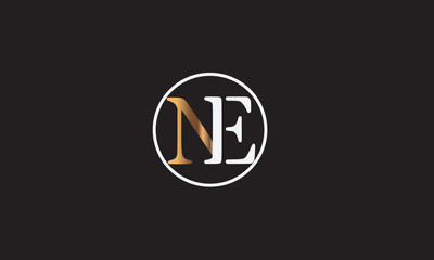 NE, EN , E , N , Abstract Letters Logo Monogram	