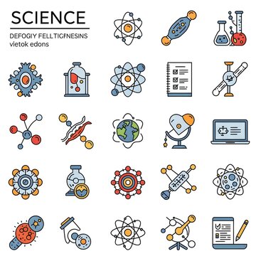 iconos relacionados con la ciencia