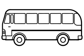 Modern Bus Vector Design