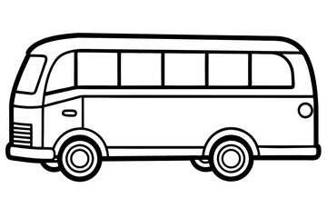 Modern Bus Vector Design