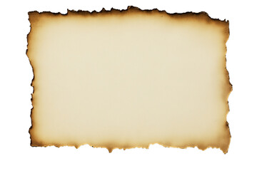 Obraz premium Old Vintage Paper With Torn Edge Isolated On Transparent Background Suitable For Design And Text Retro Texture For A Design Poster Generative Ai