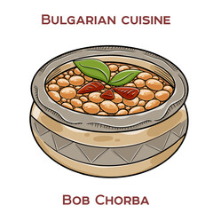 Bulgarian Bob Chorba is a hearty traditional bean soup made with white beans, vegetables, herbs and sometimes meat, simmered until thick and flavorful.