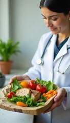 Doctor's appointment reminder; healthy meal prep, energy, meal
