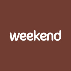 Weekend Typography Stylish Vector Illustration Template - Fun and Relaxing Text Design for Background Wallpaper and Weekend Vibes Quotes
