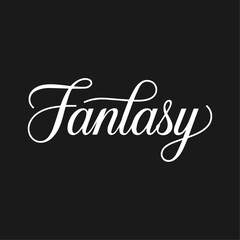 Fantasy Typography Stylish Vector Illustration Template - Magical and Dreamy Text Design for Background Wallpaper and Whimsical Fantasy Quotes