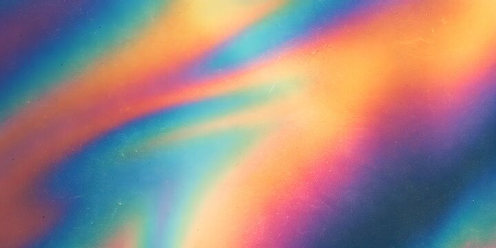 Abstract blurred grainy gradient background texture. Colorful digital grain dust soft noise effect pattern. Lo-fi multicolor vintage retro fluid colors. Nostalgia, vintage, 80s, 90s style synthase 
