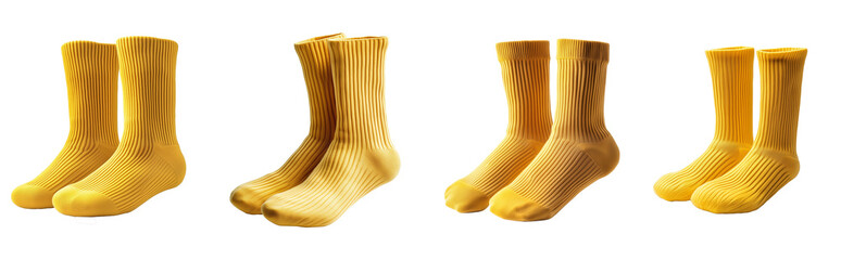 Yellow Socks Mockup Set 